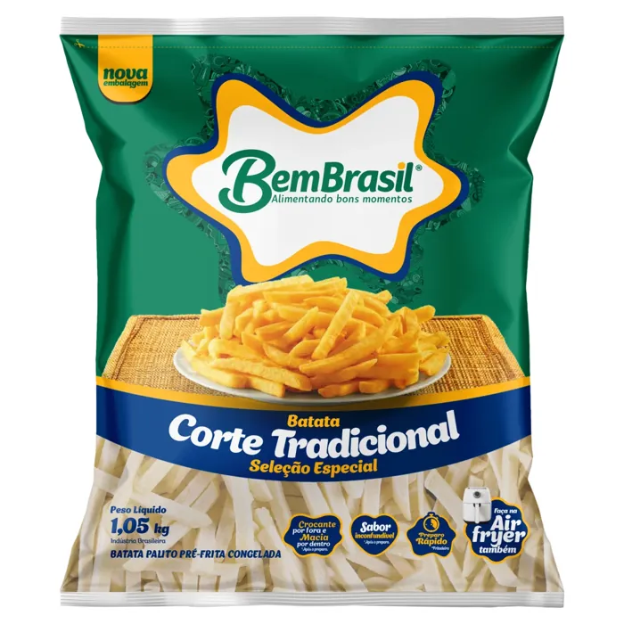 Batata Pré Frita Bem Brasil Pacote 1,050kg