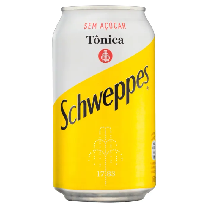 Água Tônica sem Açúcar Schweppes Lata 350ml (GELADO)