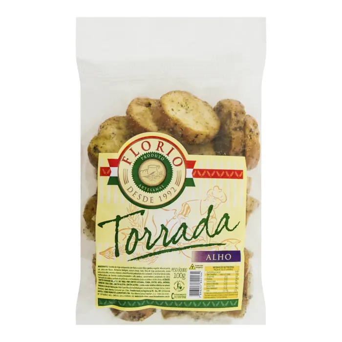 Torrada Sabor Alho FLÓRIO 100g