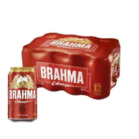 Cerveja Brahma chopp 350ML 12 unidades (GELADA)