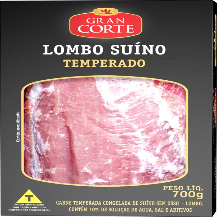 Lombo Suíno Temperado GRAN CORTE 700g