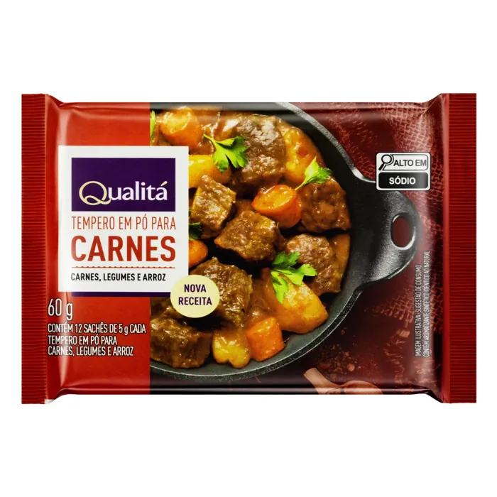 Tempero para Carnes, Legumes e Arroz QUALITÁ 60g