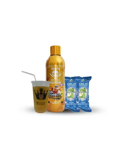Gin Combo Tigrinho tropical Mansão Maromba 1L + combo + 2 gelos