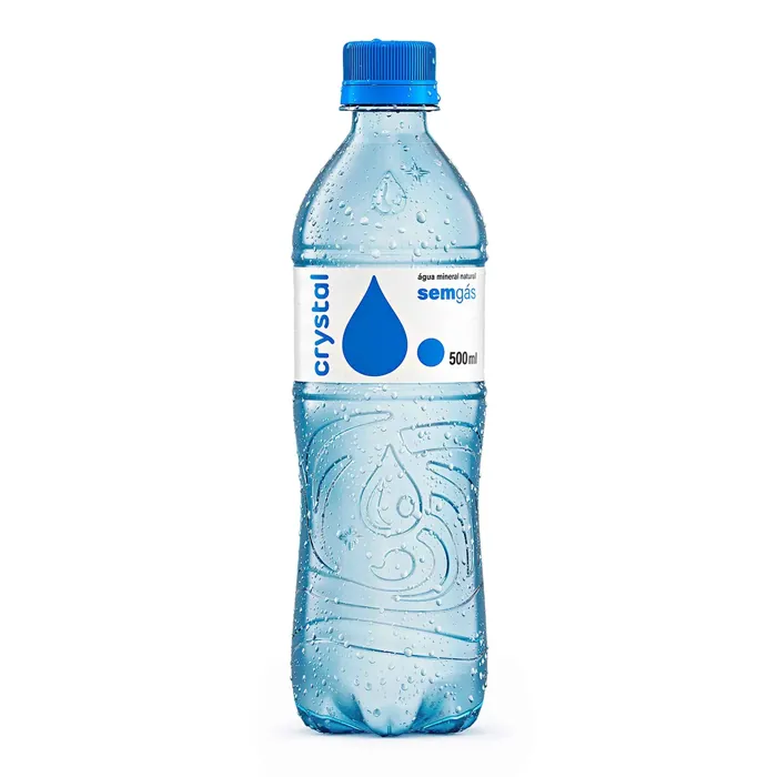Água Mineral Natural sem Gás Crystal Garrafa 500ml