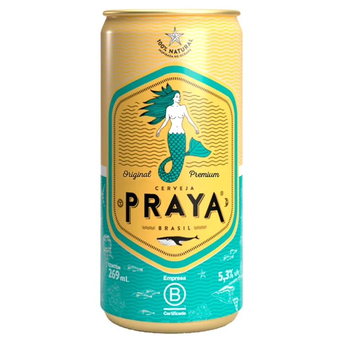 Cerveja Praya Receita Clássica 269ml (GELADA)