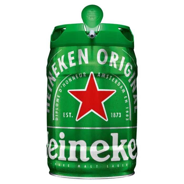Cerveja Lager Premium Heineken Barril 5l (GELADA)