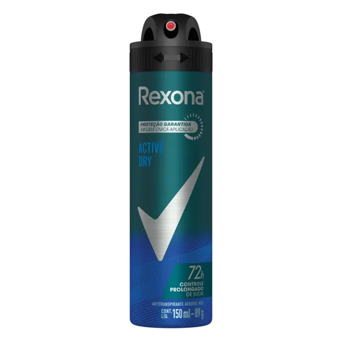 Antitranspirante Aerossol Active Dry Rexona Men 150ml Spray