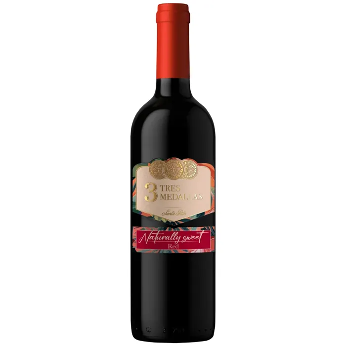 Vinho Tinto Chileno Tres Medalhas Cabernet Sauvignon Sweet 750ml (GELADO)