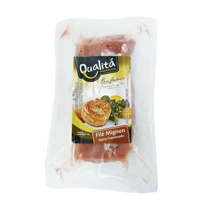 Filé Mignon Suino Fracionado Temperado Resfriado Qualitá 800g
