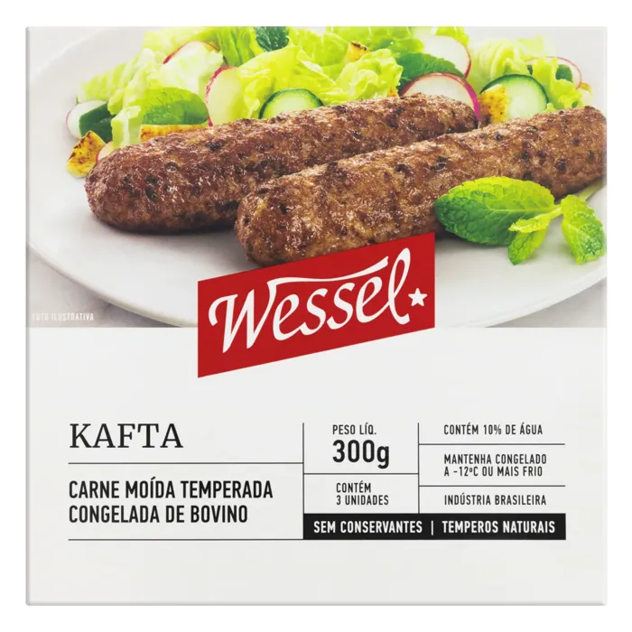 Kafta Wessel Caixa 300g 3 Unidades