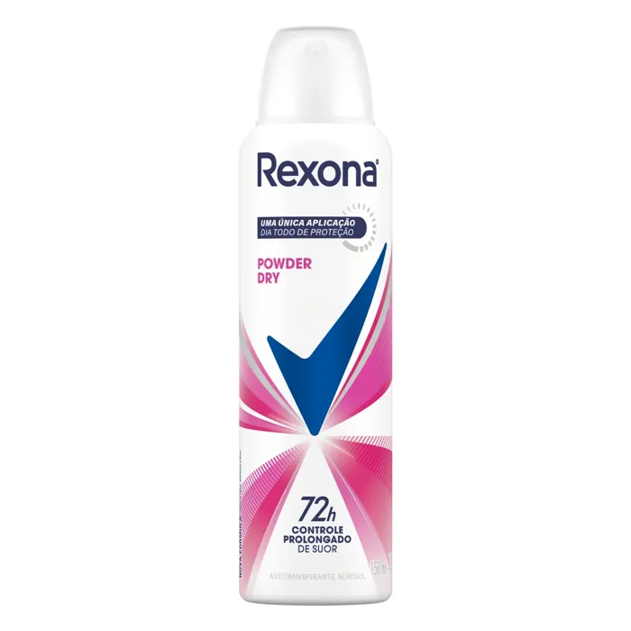 Desodorante Antitranspirante Aerosol Feminino REXONA Powder Dry 72 horas 150ml