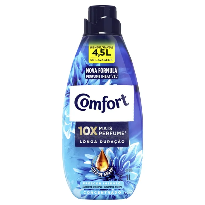 Amaciante de Roupa Concentrado Frescor Intenso Comfort Frasco 1l