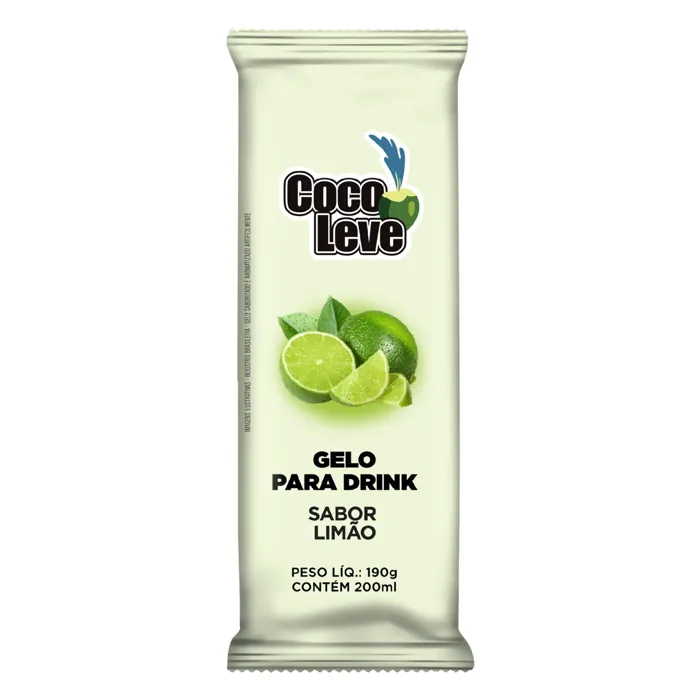 Gelo para Drink Limão Coco Leve Pacote 190g