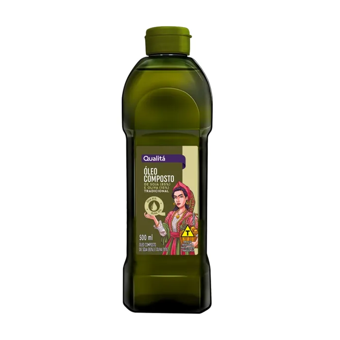 Óleo Composto de Soja e Oliva Tradicional QUALITÁ 500ml