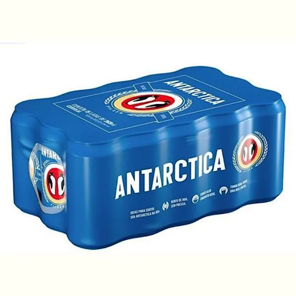 Cerveja Antarctica Lata 350ml 12 Unidades (GELADA)