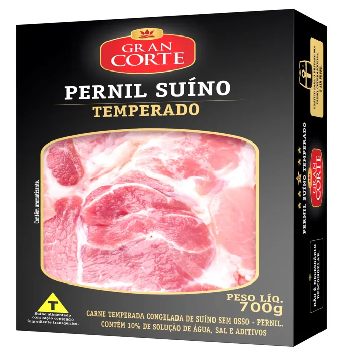 Pernil Suíno Congelado Temperado sem Osso GRAN CORTE 700g