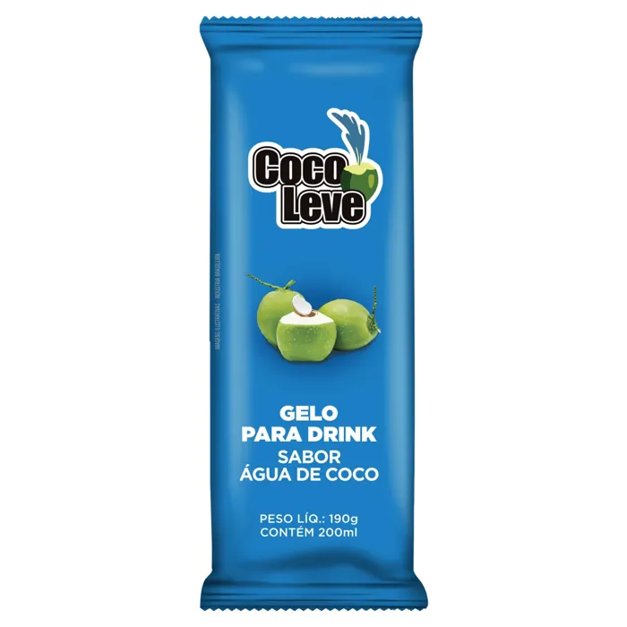Gelo para Drink Água de Coco Leve Pacote 190g