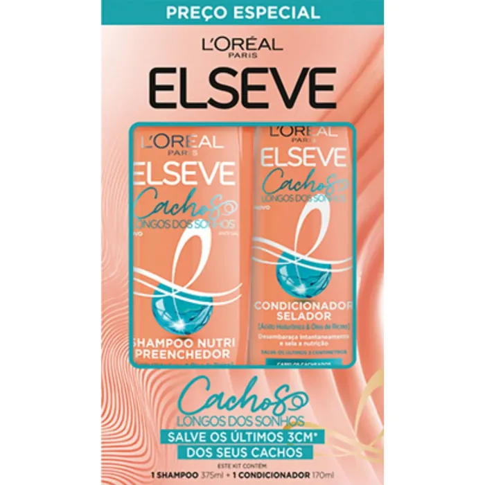 Kit Shampoo 375ml + Condicionador 170ml L'Oréal Paris Elseve Cachos Longos dos Sonhos