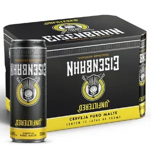 Cerveja Eisenbahn Unfiltered Lata 350Ml - Pct c/12Un (GELADA)