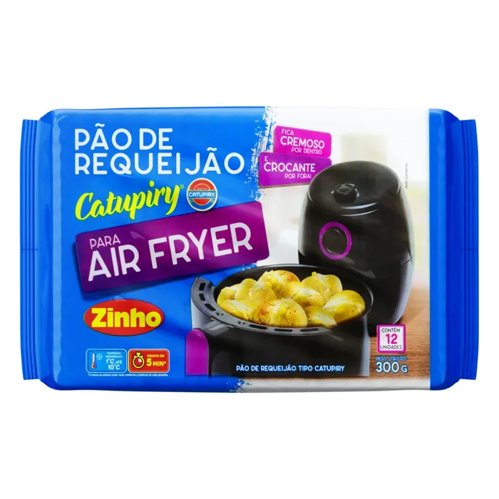 Pão Bolinha Recheio Catupiry Zinho Pacote 300g