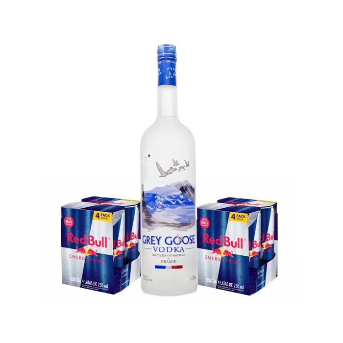 Combo Vodka Grey Goose Magnum 1,5L + 8 Energéticos Red Bull 250ml