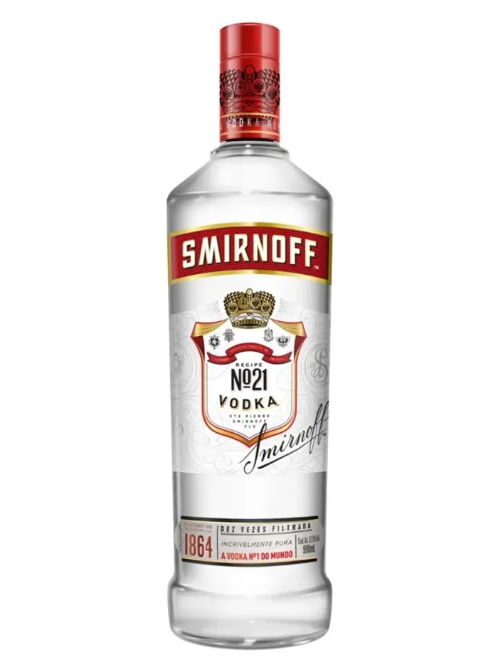 Vodka Destilada Smirnoff Garrafa 998ml