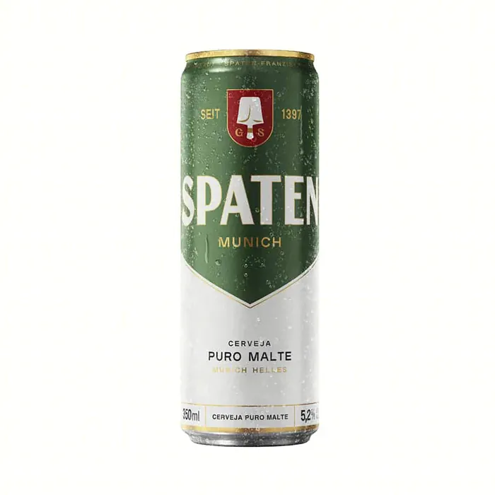 Cerveja Spaten Munich Helles Puro Malte  Lata 350ml (GELADA)