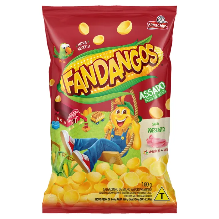 Salgadinho de Milho Presunto Elma Chips Fandangos Pacote 160g