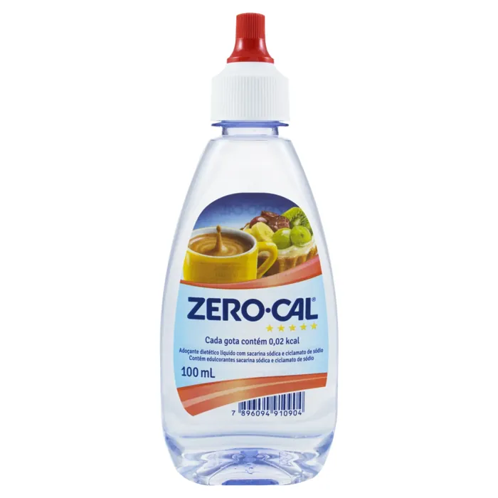 Zero-Cal Sacarina Adoçante Líquido 100ml