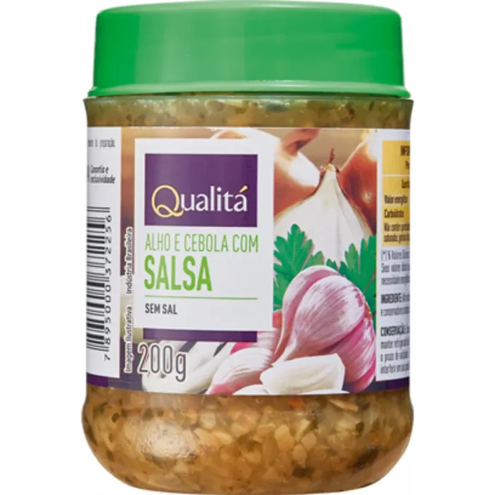 Alho e Cebola com Salsa Qualitá Pote 200g