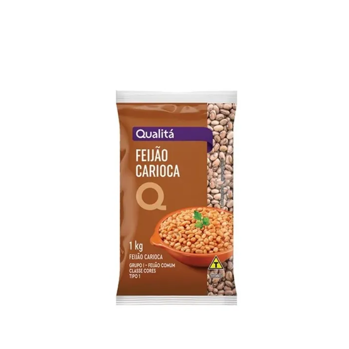 Feijão Carioca Tipo 1 Cores Qualitá Pacote 1kg