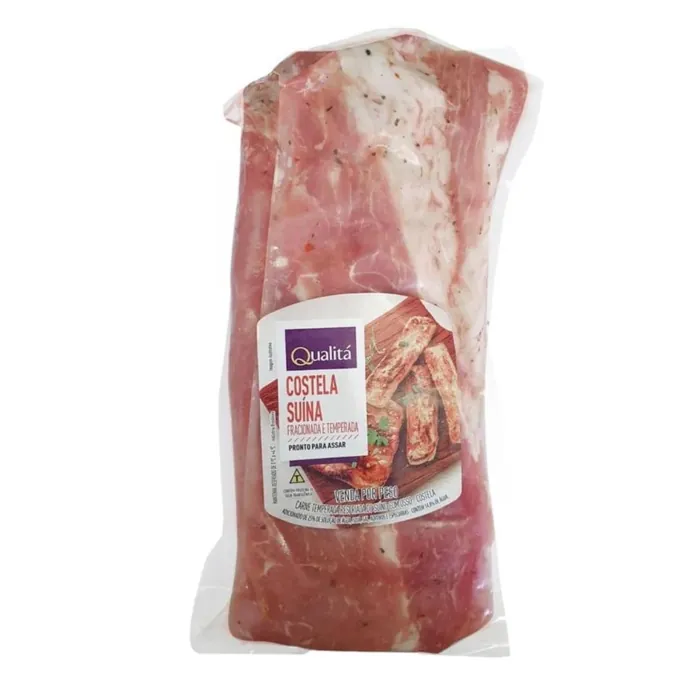 Costelinha Suína Resfriada Temperada Confraria Grill 800g