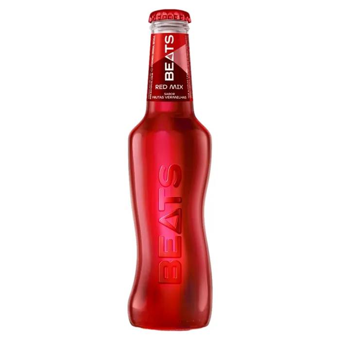 Bebida Mista Alcoólica Gaseificada Frutas Vermelhas Beats Red Mix Garrafa 269ml (GELADA)
