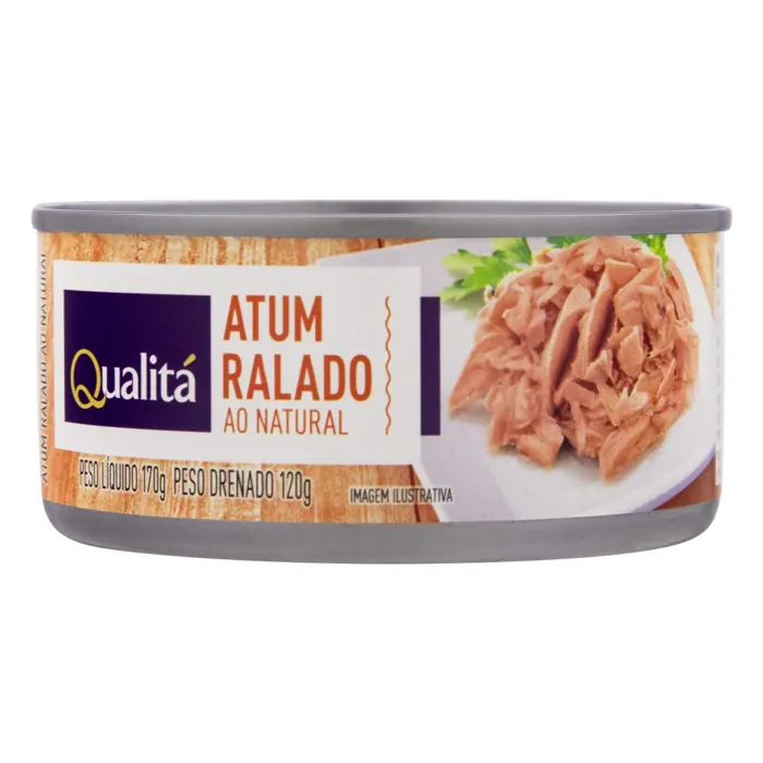 Atum Ralado ao Natural Qualitá Lata 170g