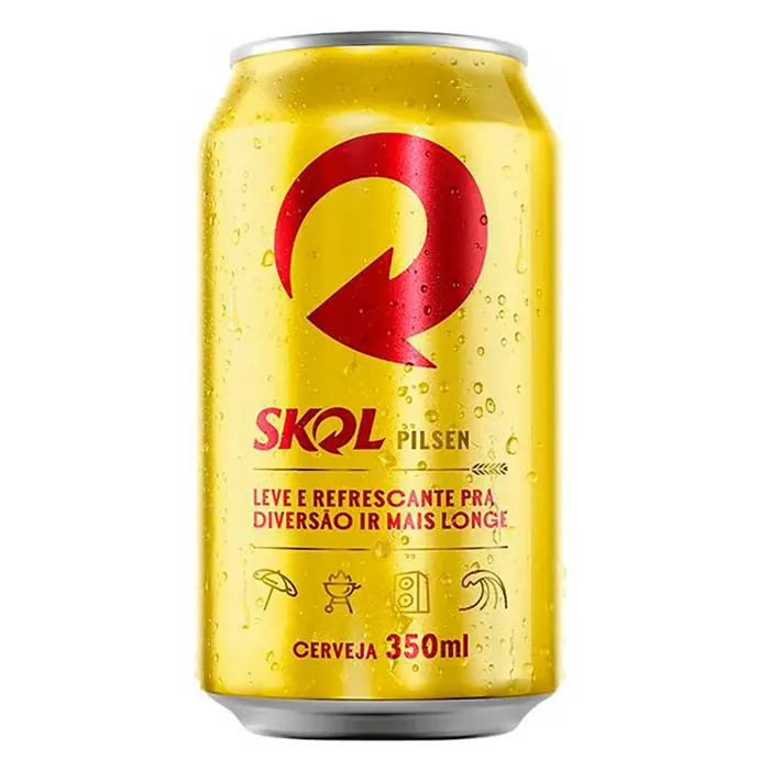 Cerveja Skol Pilsen Lata 350ml (GELADA)