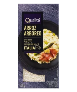 Arroz Arbório Ideal para Risoto Tipo 1 Qualitá Caixa 500g