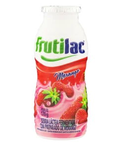 Bebida Láctea Fermentada Morango Frutilac Frasco 170g