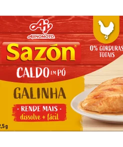 Caldo Pó Galinha Sazón Caixa 32,5g 5 Unidades
