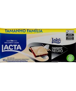 Chocolate Lacta ao leite Diamante Negro Laka 145g